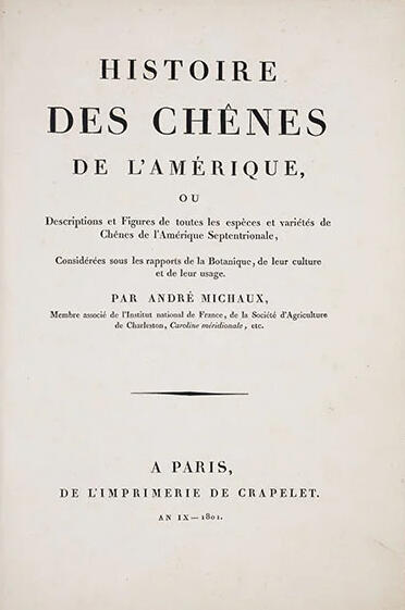 Histoire des Chênes de l'Amérique